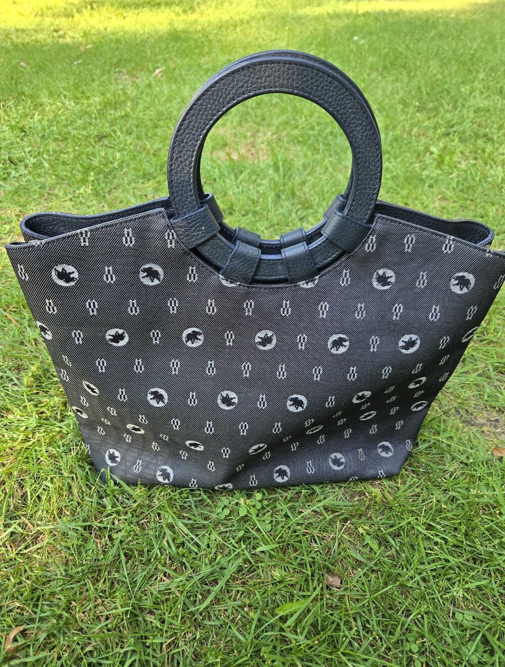 Vintage 90s Hunting World Elephant Print Tote Bag